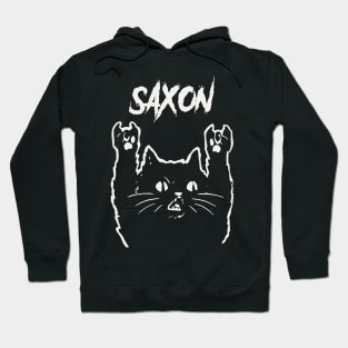 saxon metal cat Hoodie